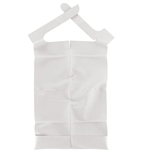 Sensalou Tablier de repas jetable pour adultes - Bavoir avec poche pour miettes - 100 pièces