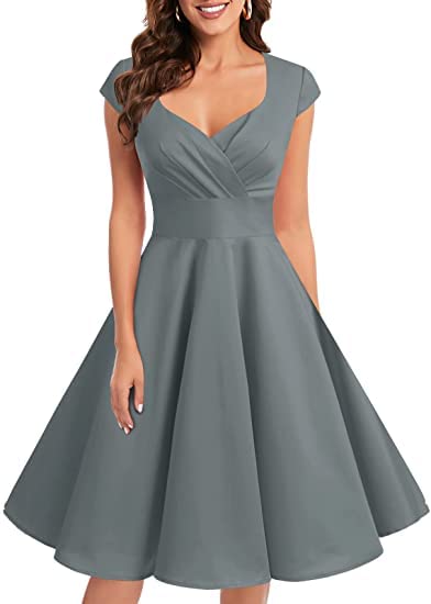 Bbonlinedress Robe vintage Femme Robe de cocktail Robe rockabilly Robe de mariage Robes...
