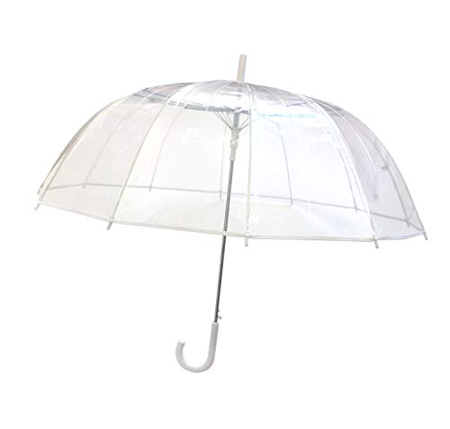 SMATI Parapluies femme Mariage transparent/parapluie cloche transparent à 12 branches...