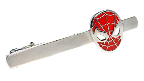 Epingle à cravatte homme Spiderman, rouge et argent