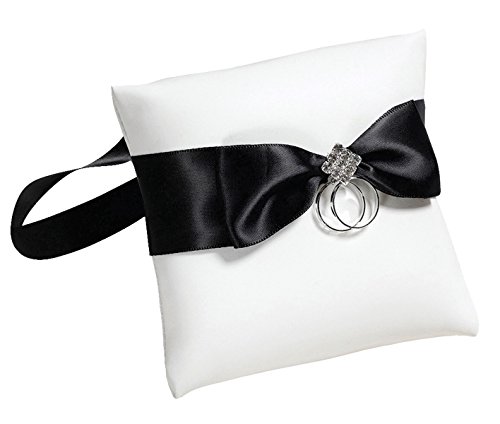 Lillian Rose monogramme S ruban bordé pince à argent, noir, 3,75 x 2-inch-p, textile, noir, 40...