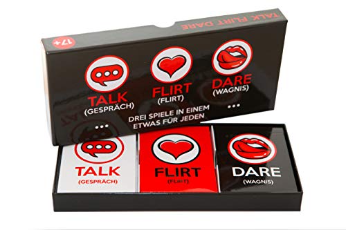 Jeu amusant et romantique pour les couples : jeu de cartes avec des starters de conversation, des jeux de flirt et...
