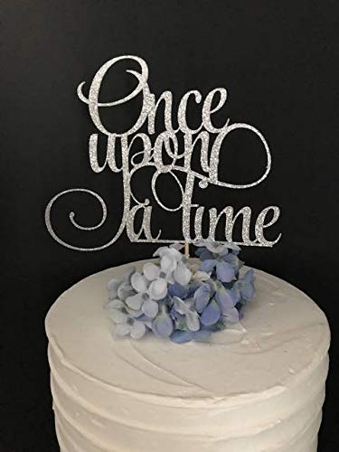 Dessus de gâteau 'Once Upon A Time', dessus de gâteau de mariage, fête de la mariée, enterrement de vie de jeune fille,...