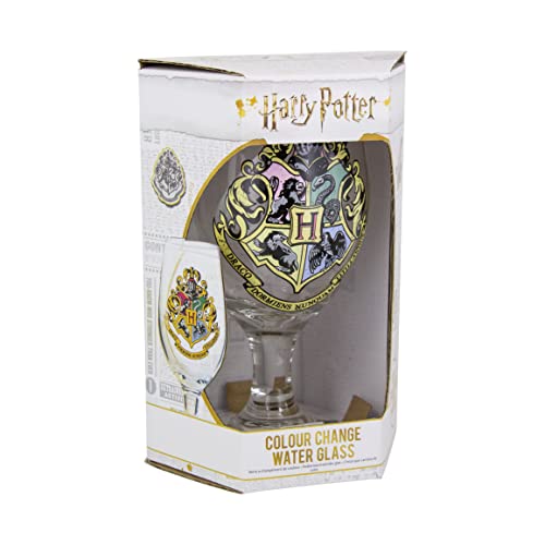 Paladone Harry Potter Armoiries Poudlard changement de couleur verre à boire, multicolore, 9 x 9 x 17 cm