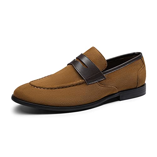Bruno Marc Hommes Mocassins en daim Classique Slip on Chaussures de costume Loafer Slipper Plats Doux...