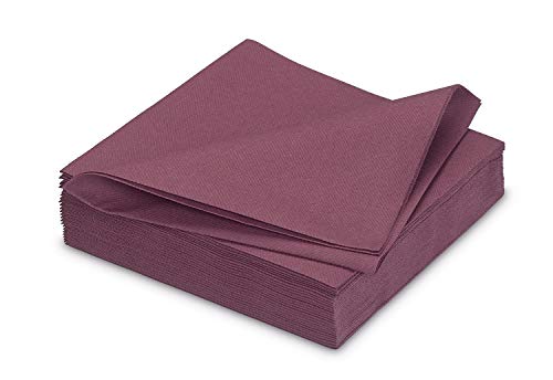 Gala 25 serviettes de table en tissu 40x40cm de qualité premium absorbantes parfaites pour les fêtes de mariage...