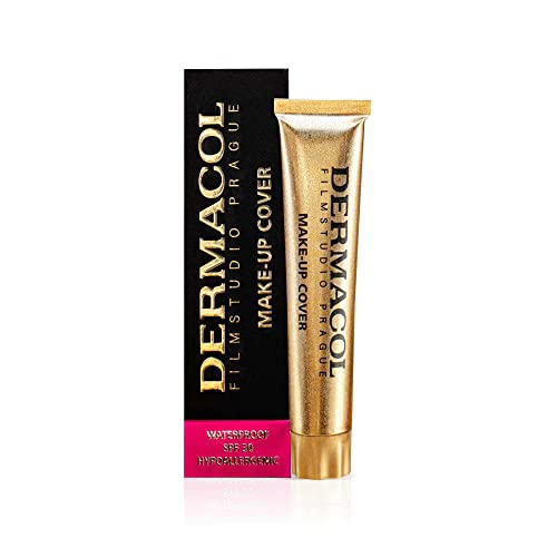 Dermacol - Fond de teint Full Coverage, Fond de teint liquide mat avec SPF 30, résistant à l'eau...