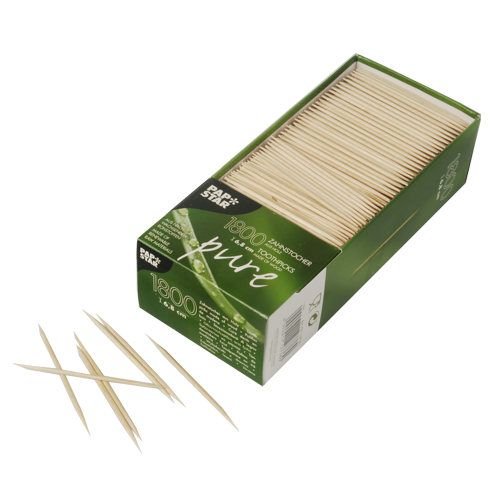 Cure-dents Pure, bois rond 6,8 cm, 1800 pcs