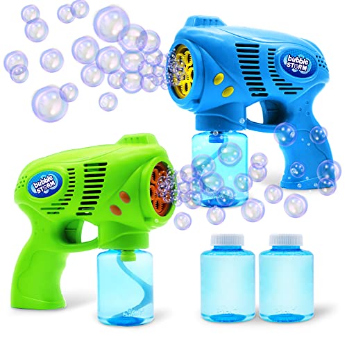 JOYIN 2 Pistolet à bulles pour enfants avec liquide à bulles (2 x 148ml), set de bulles...