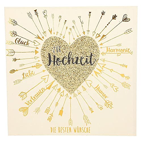 Dépêche 8211.044 Glamour carte de félicitations pour le mariage, carte de mariage de qualité...