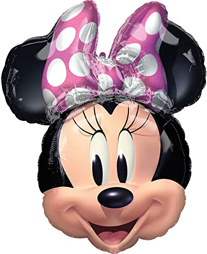 Anagram Minnie Mouse Forever Ballon en plastique, 66 cm, multicolore, 40979-01