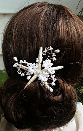 Epingle à cheveux en forme d'étoile de mer pour mariage sur la plage, Mermaid Beach
