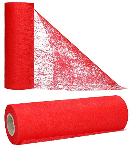 AmaCasa Non tissé Chemin de table pour mariages, communions, baptêmes et toutes les célébrations...
