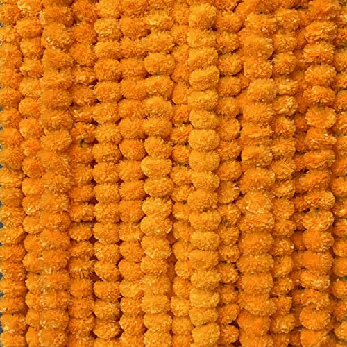Krati Exports 10 pièces - 1,5 m guirlande de soucis | mariage indien/américain party...