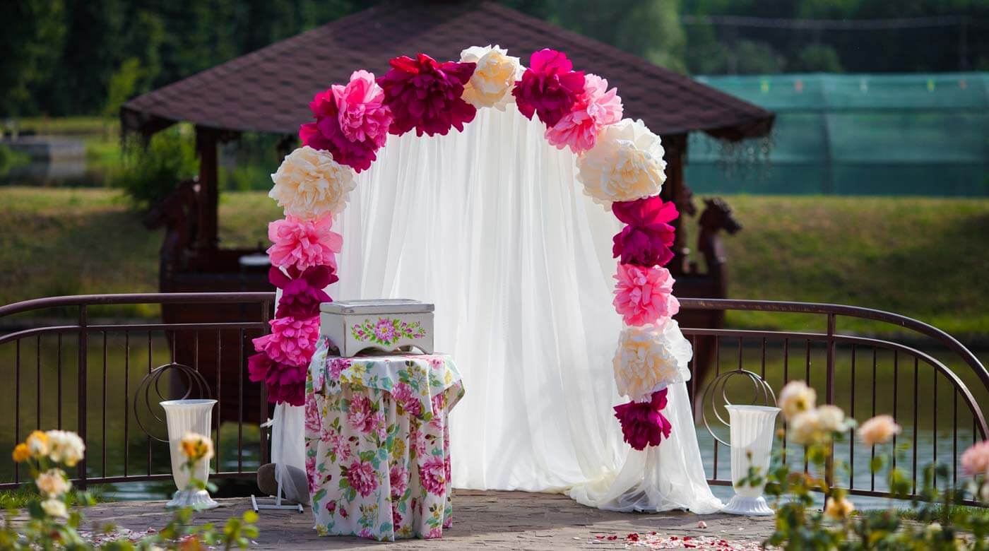 arc floral mariage