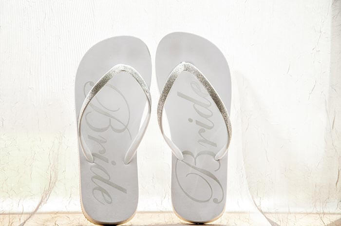 bride flip flop