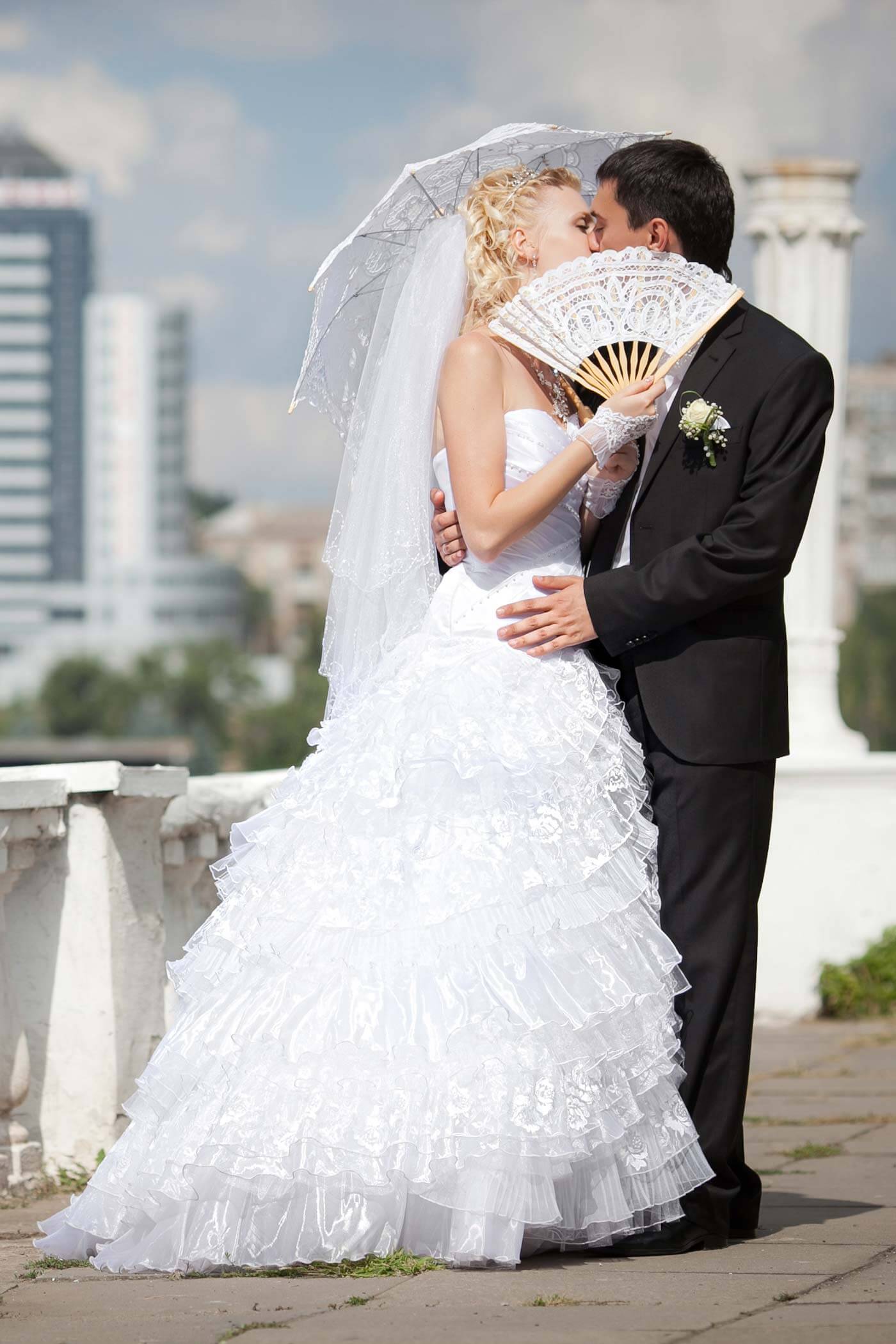 éventail de mariée