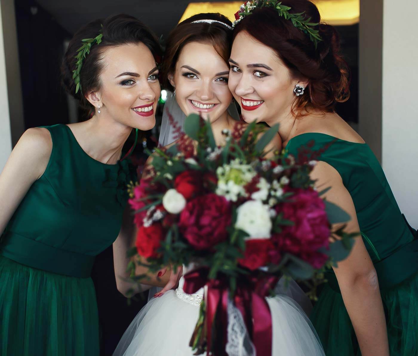 robes de demoiselle d'honneur vert