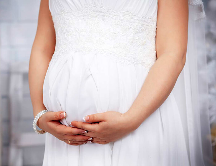 robe de mariée enceinte
