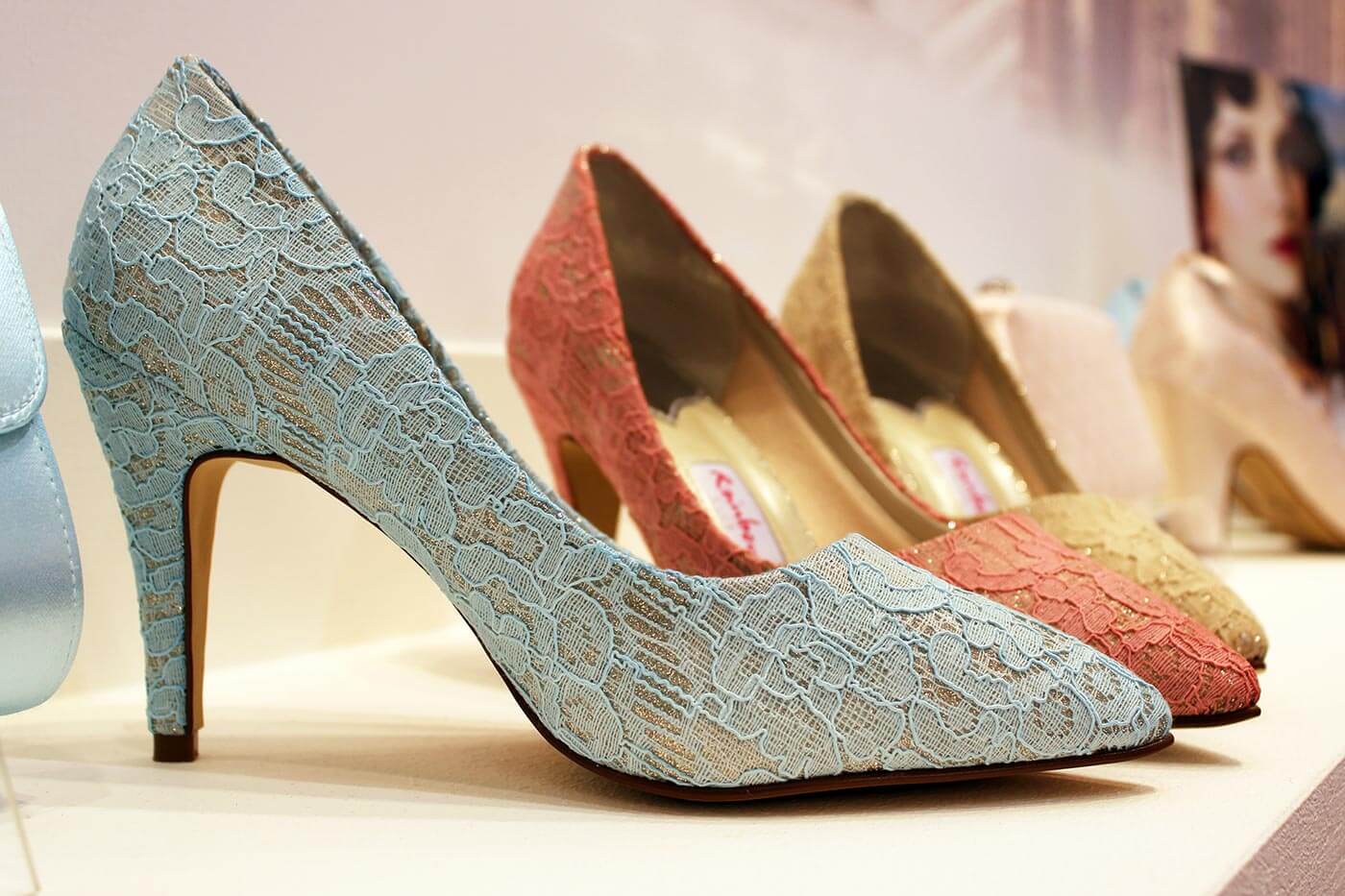 chaussures de mariée colorées de Rainbow