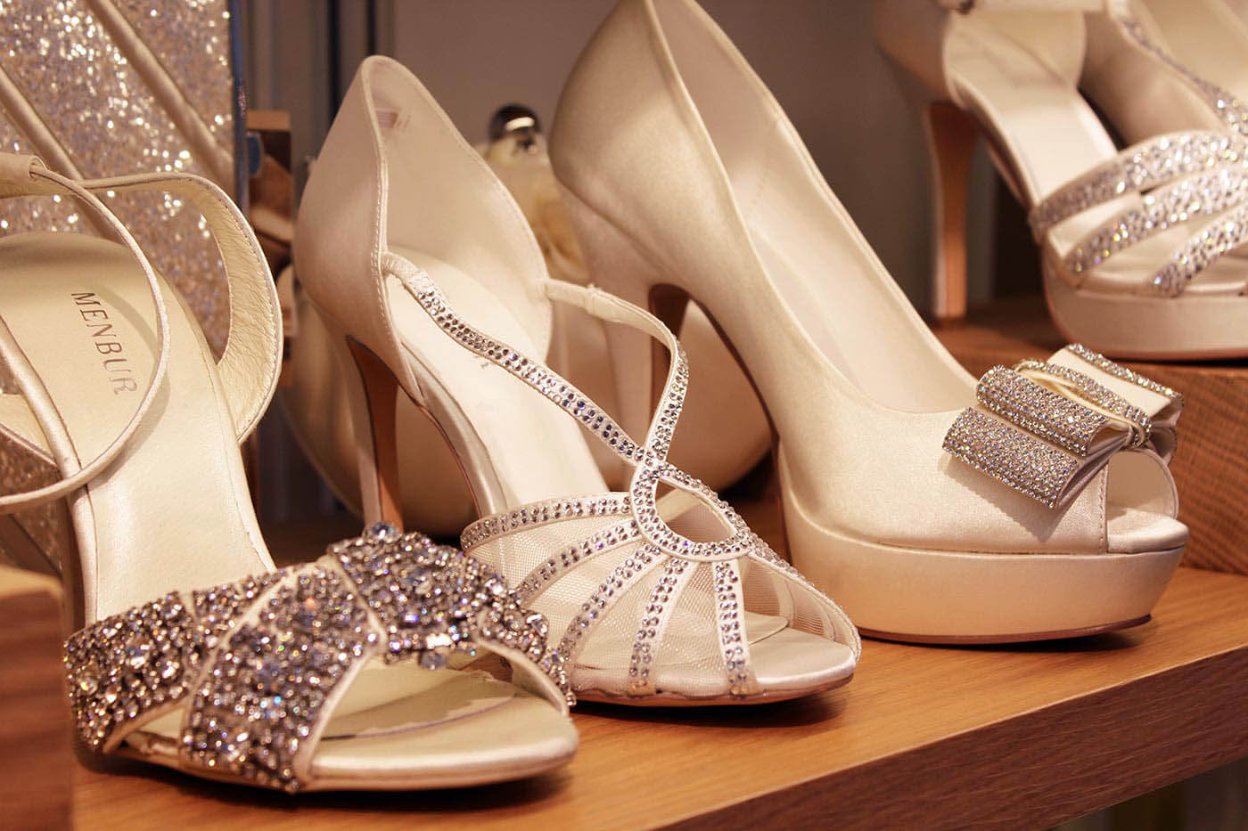chaussures de mariée blanches Menbur