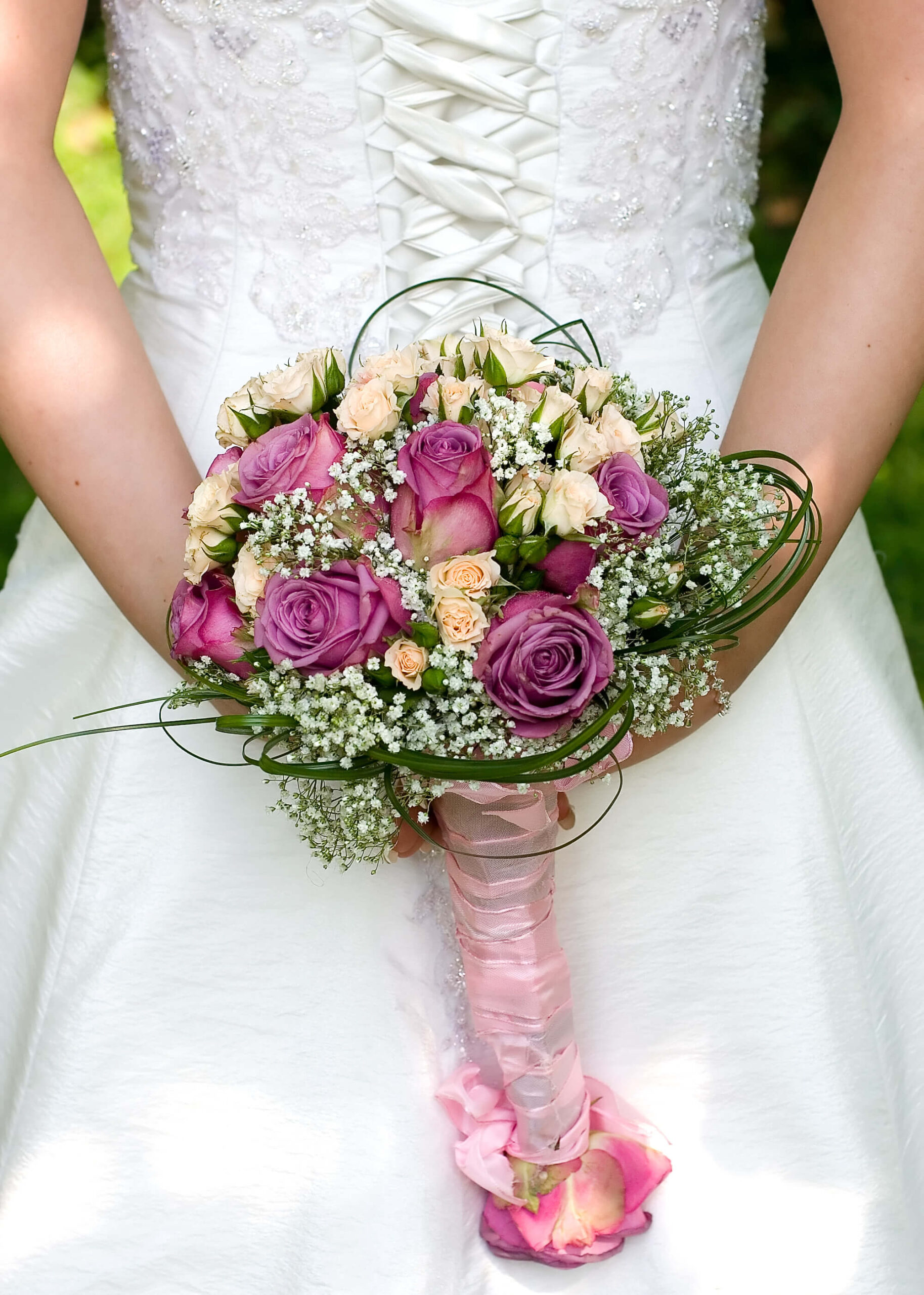 bouquet de mariée violet