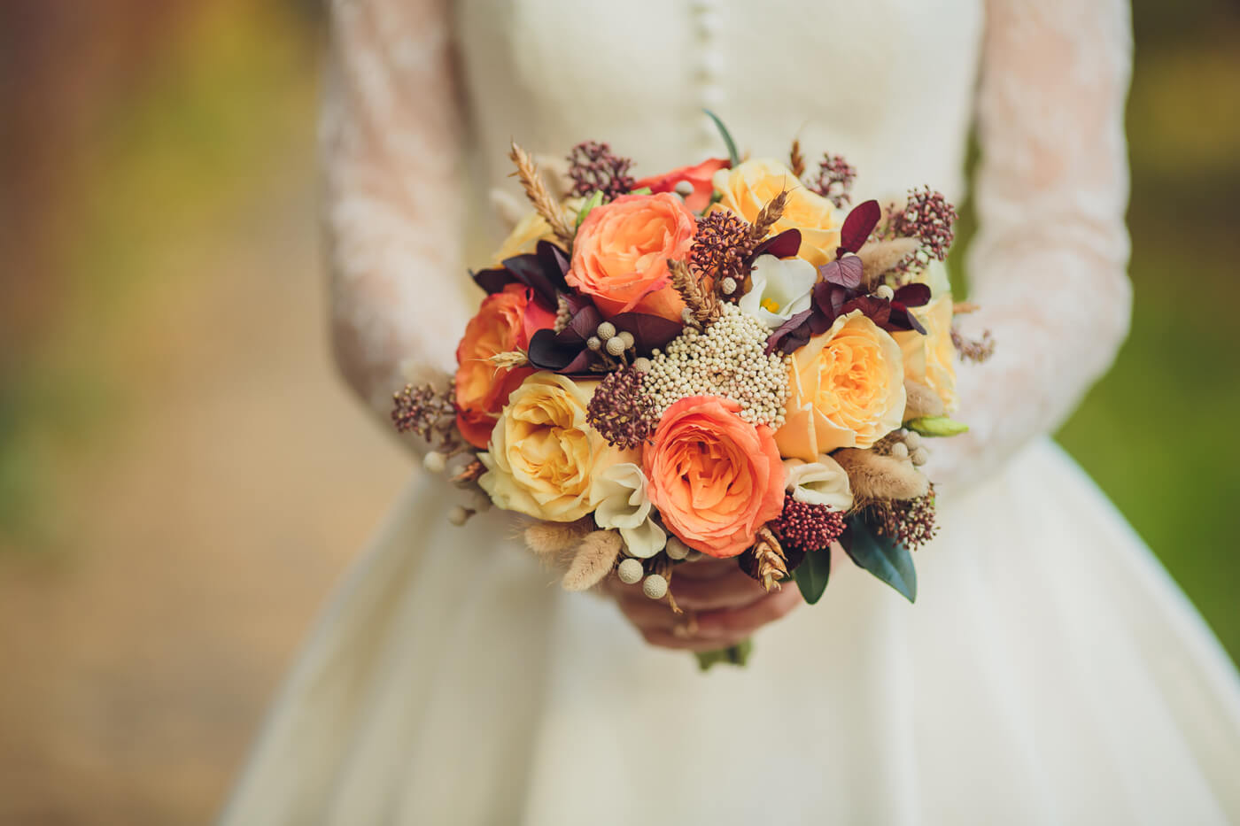 bouquet de mariée pour mariage en novembre