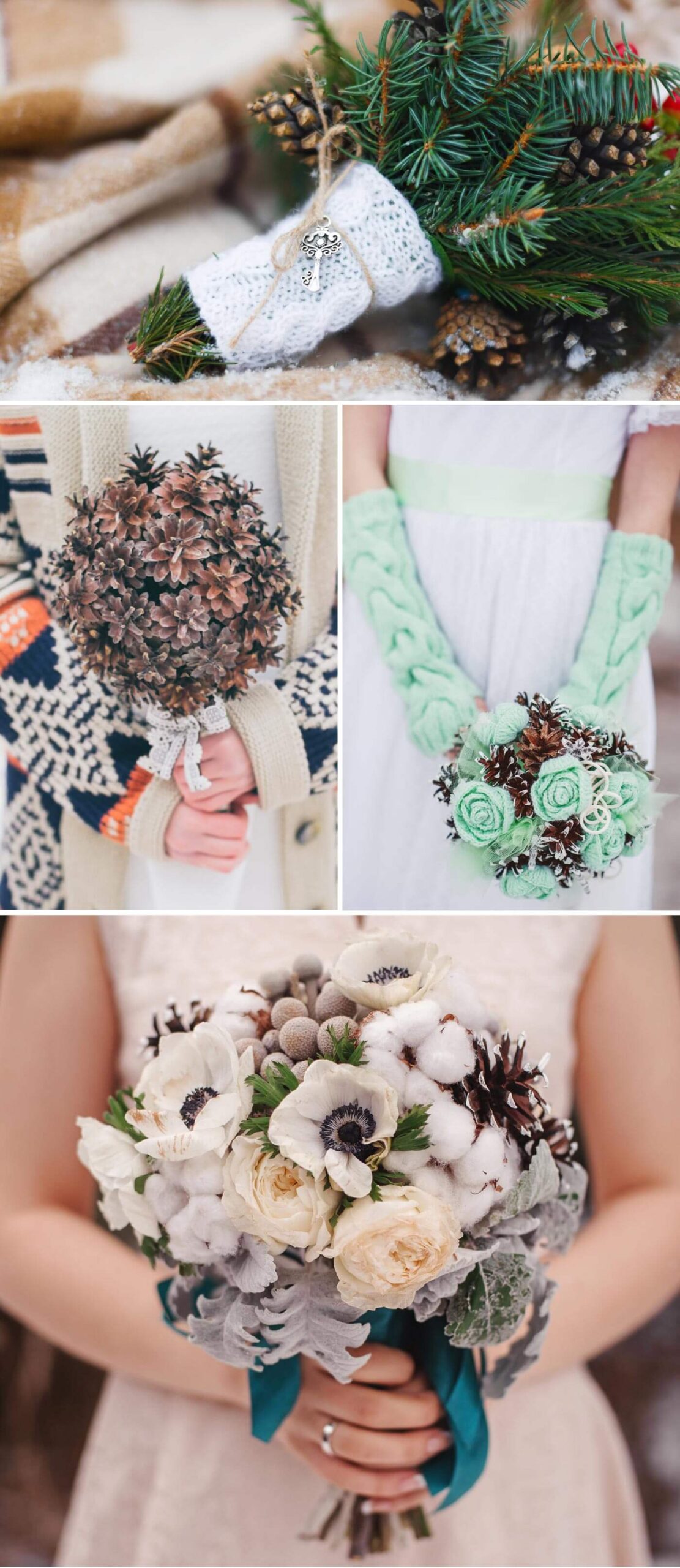 bouquet de mariée en hiver