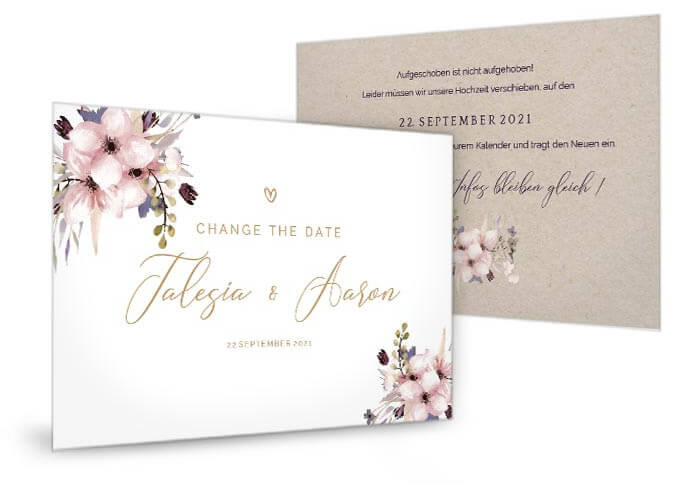 Change the Date Wedding