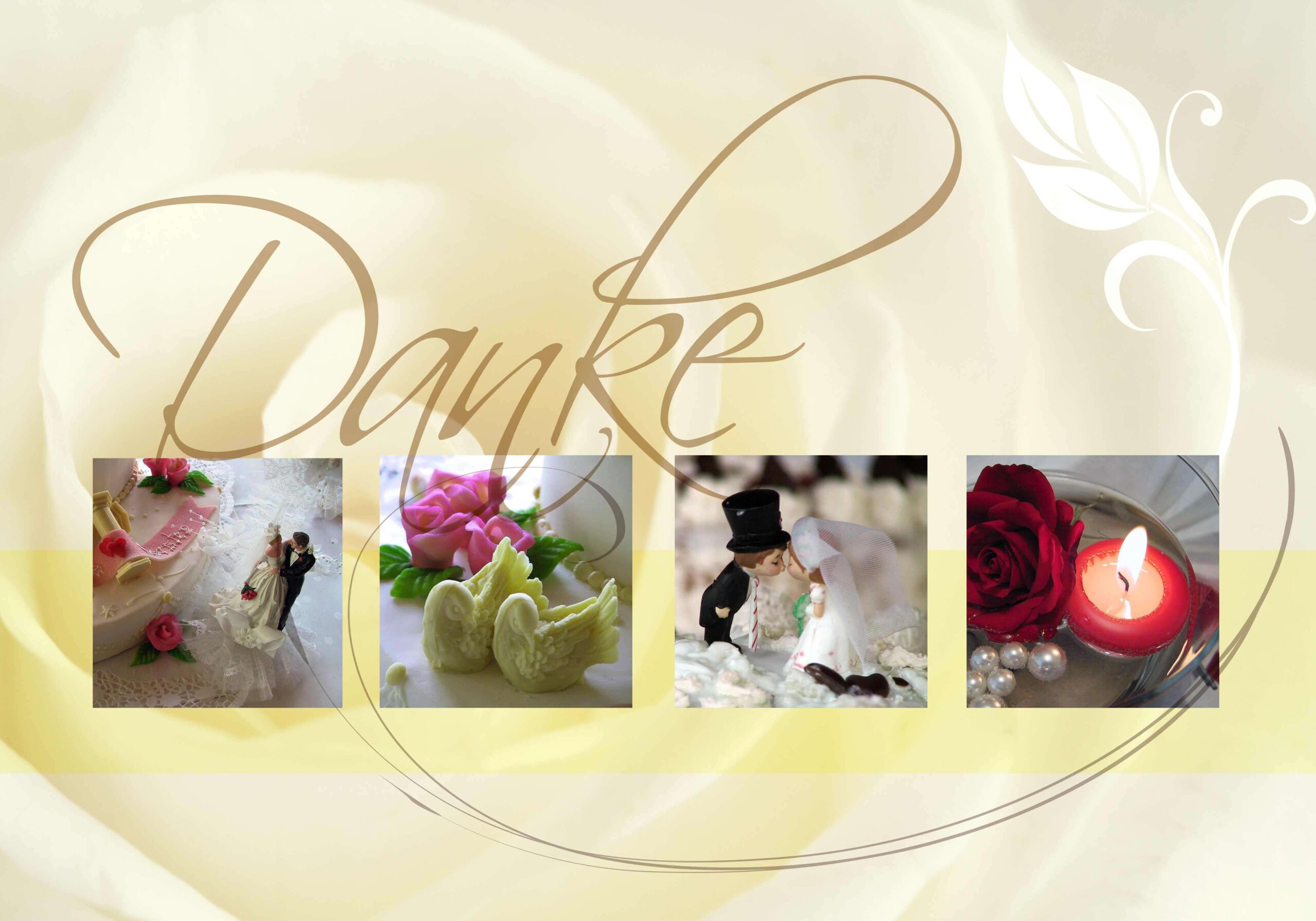 cartes de remerciements après le mariage