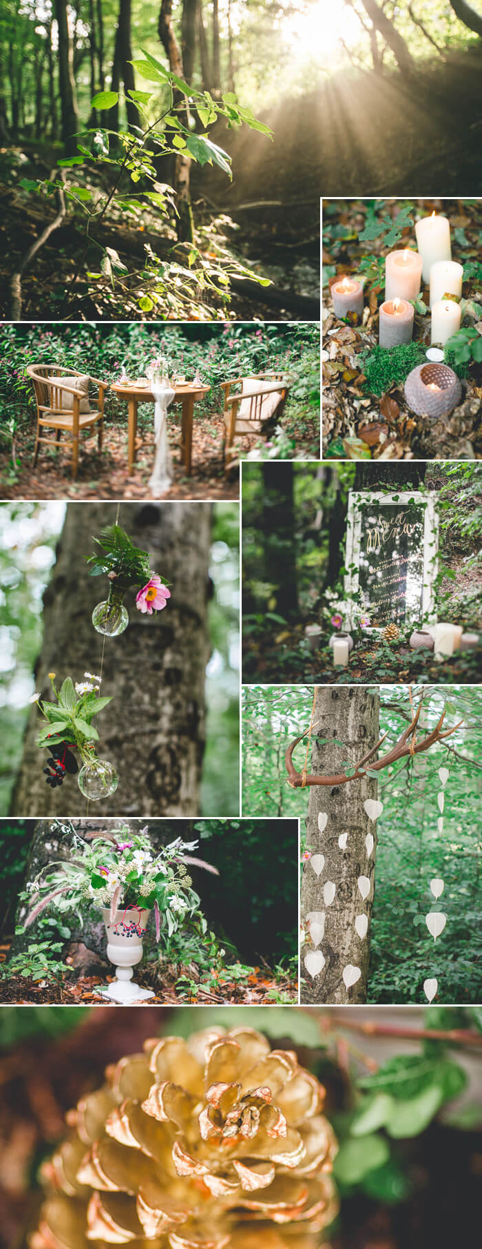 Déco Mariage en forêt