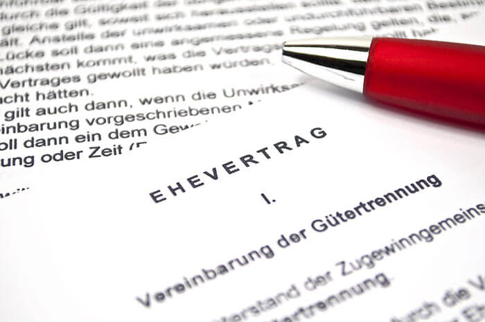 contrat de mariage avant le mariage