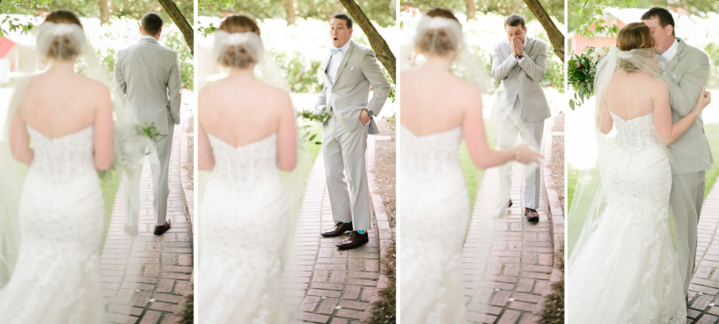 First Look Groom