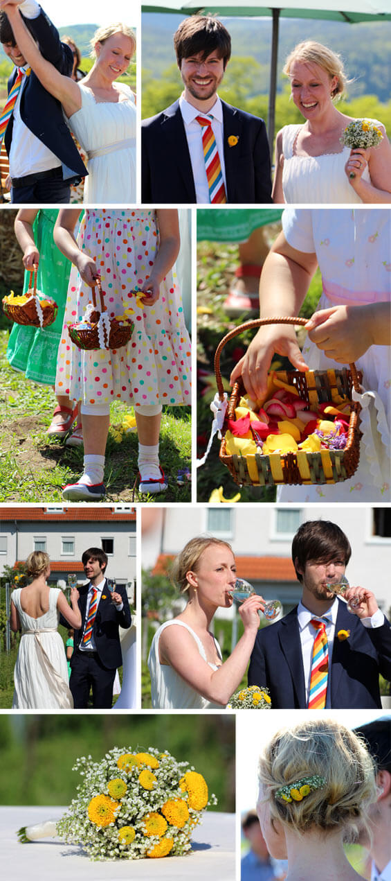 Photostory mariage champêtre enfants en fleurs