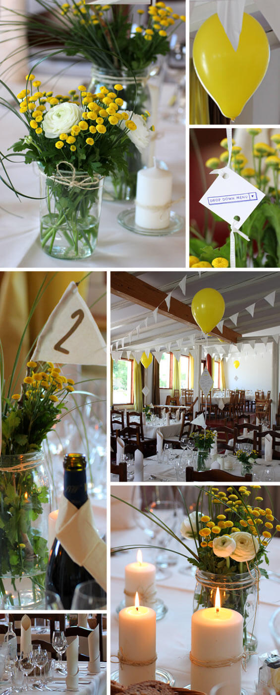 Photostory mariage champêtre décoration de table