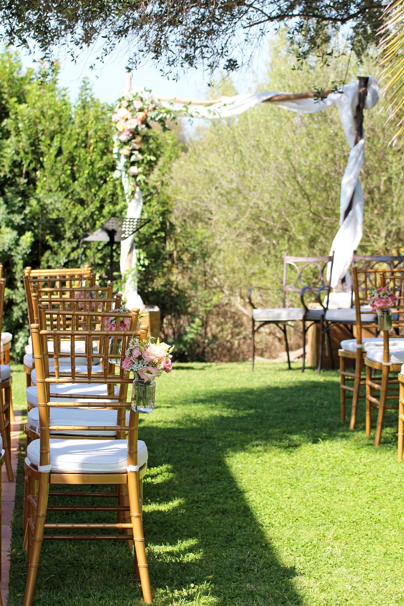 décoration de cérémonie de mariage libre