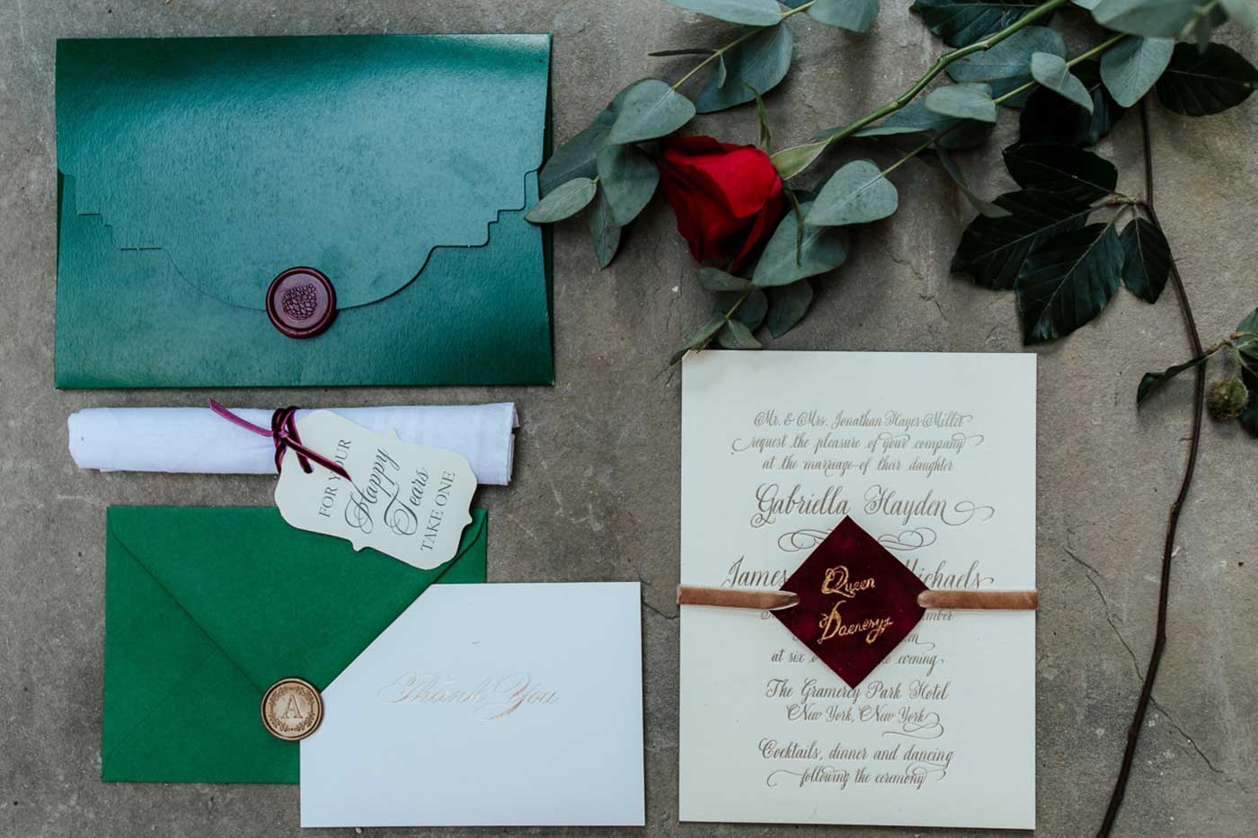 invitation de mariage Game of Thrones