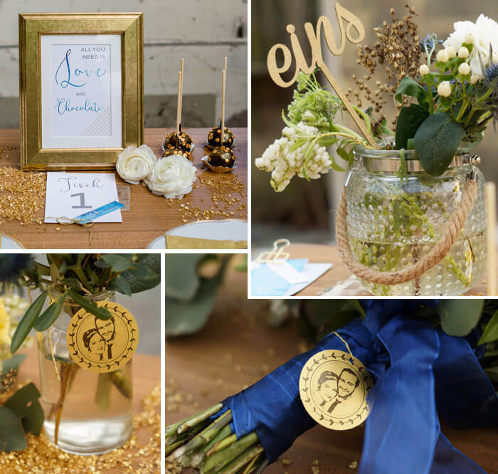 Couleur de mariage or