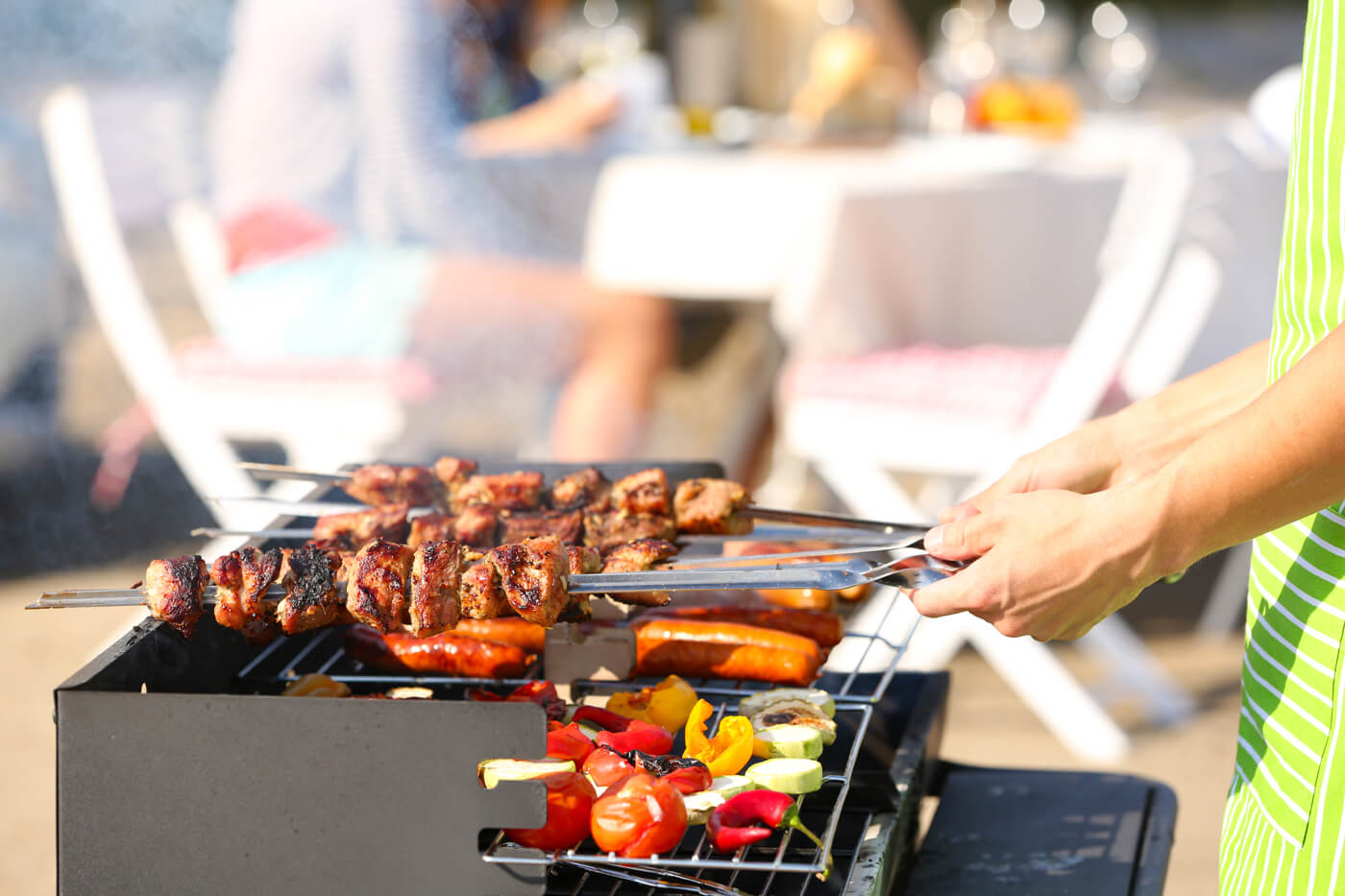 Barbecue buffet mariage