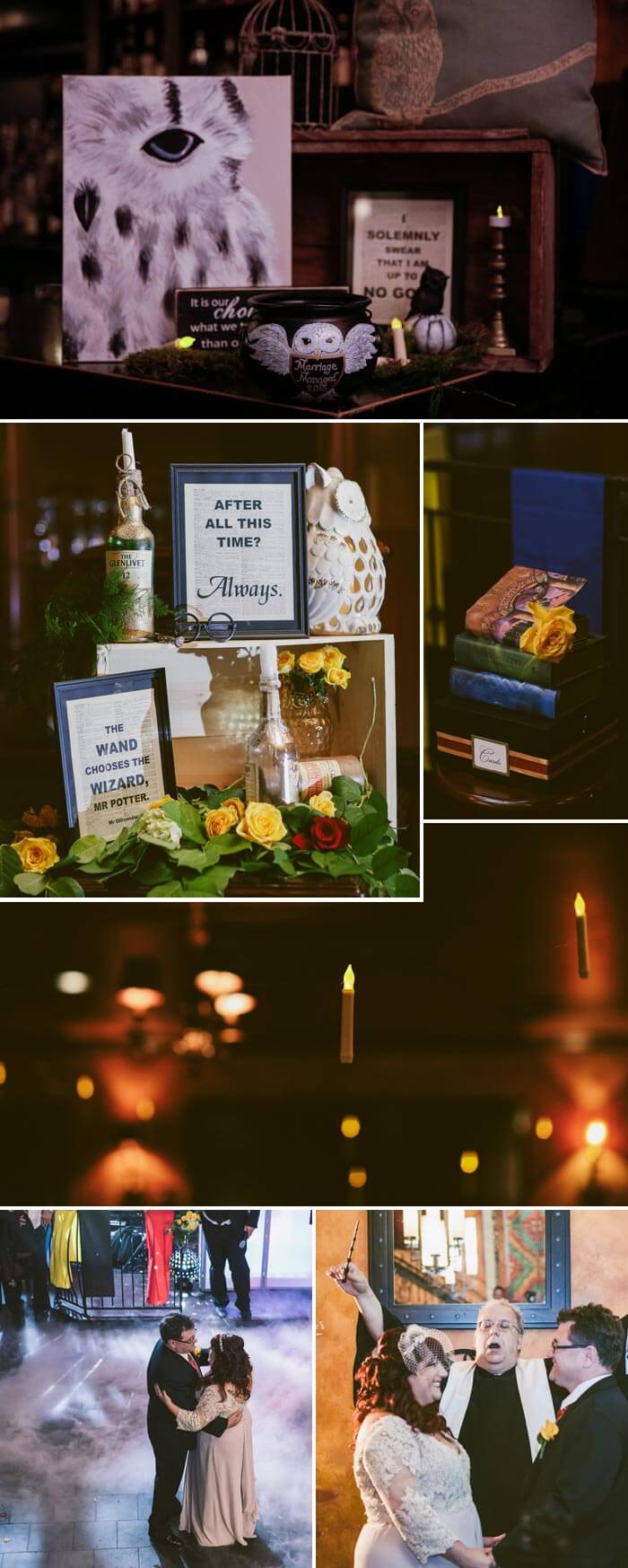 Décoration de mariage Harry Potter