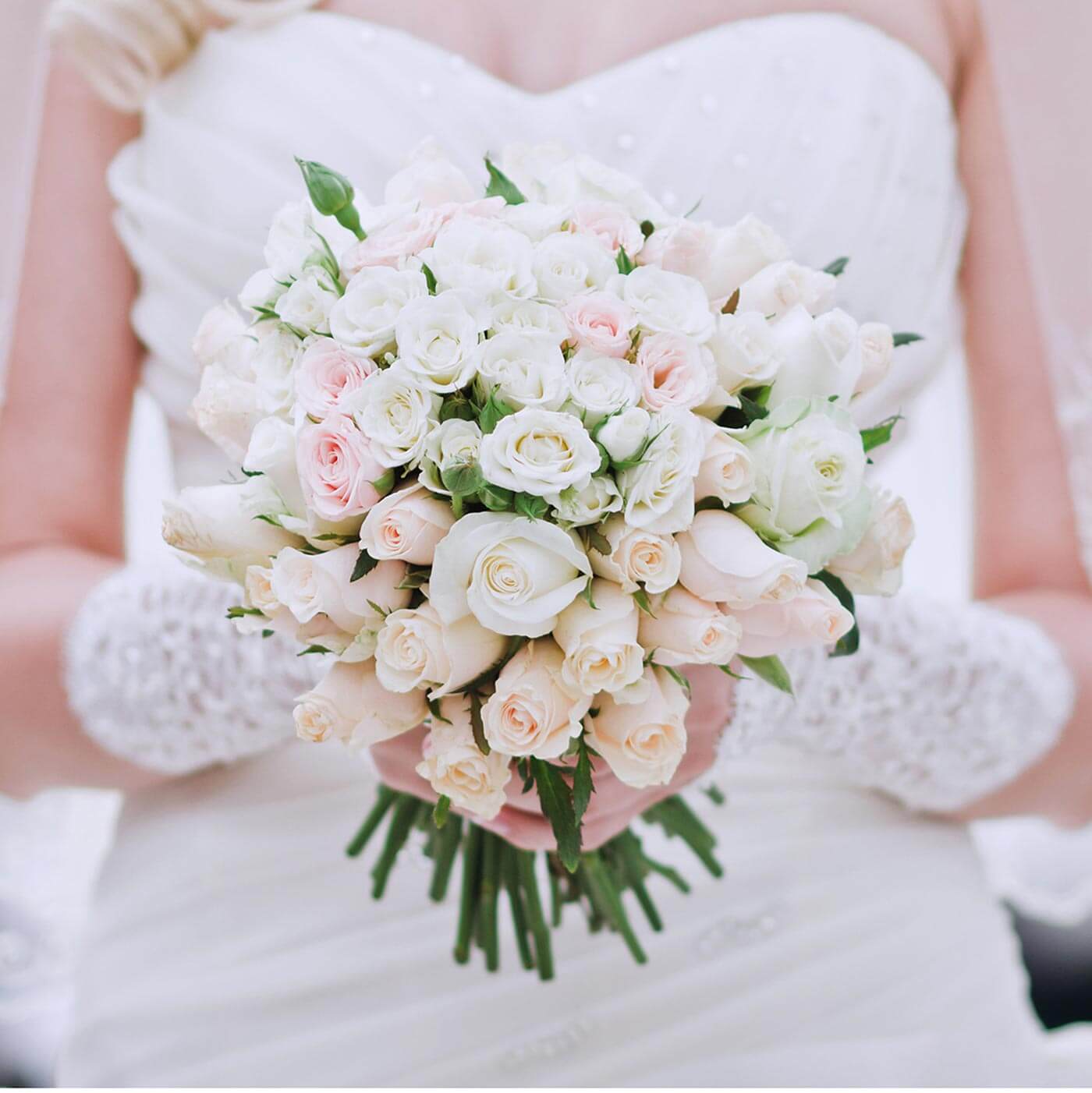 Bouquet de mariée clair