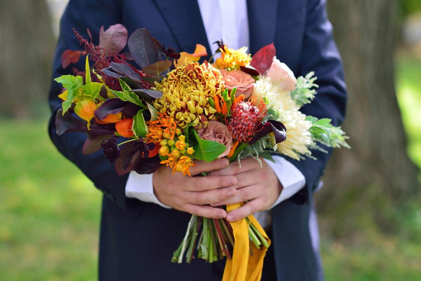 bouquet de mariée automne