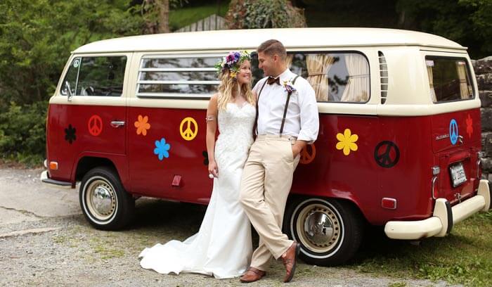 mariage hippie