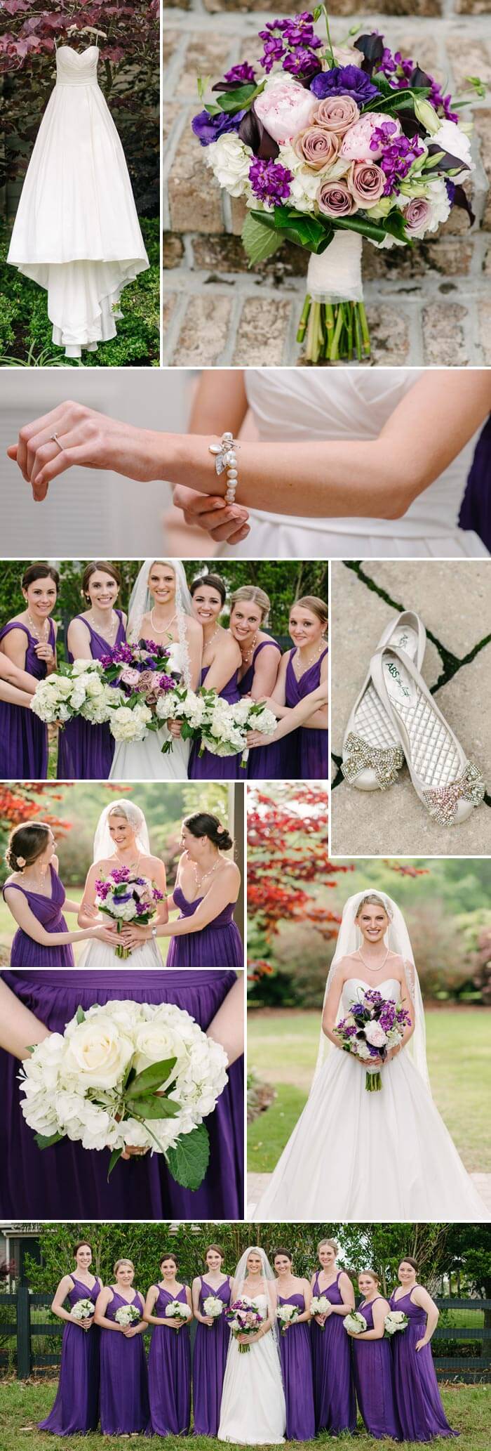 mariage en violet