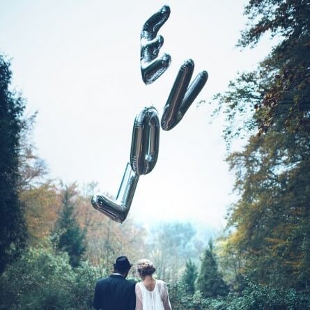 photo de ballons de mariage