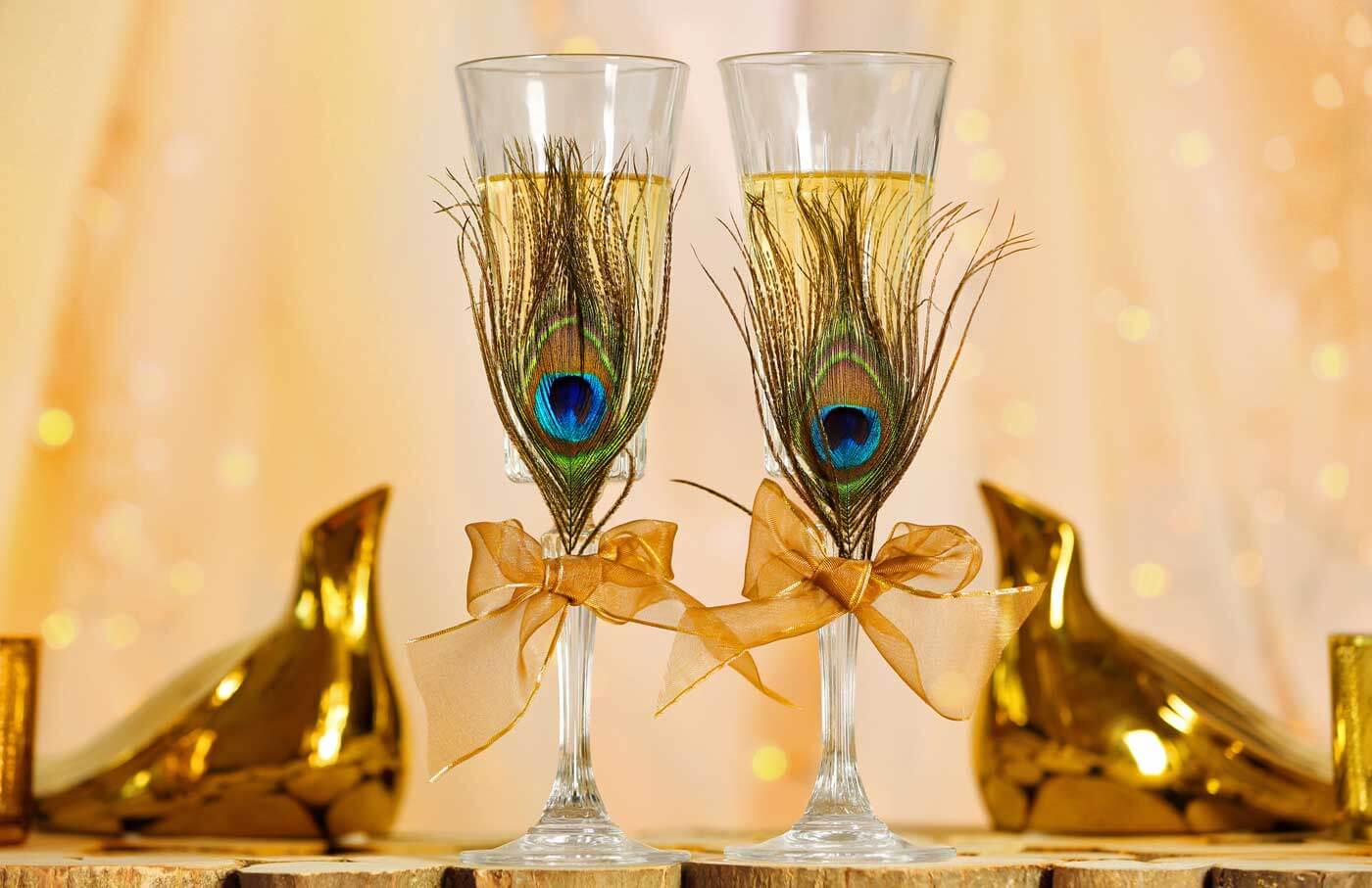 mariage plume de paon