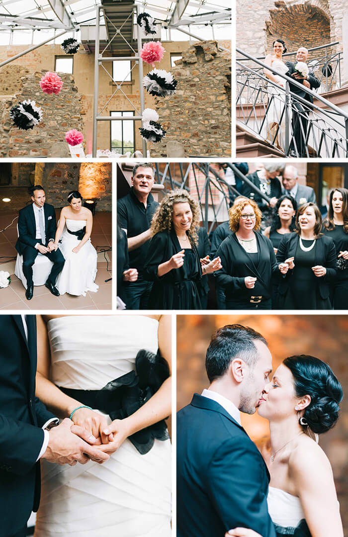mariage noir et blanc