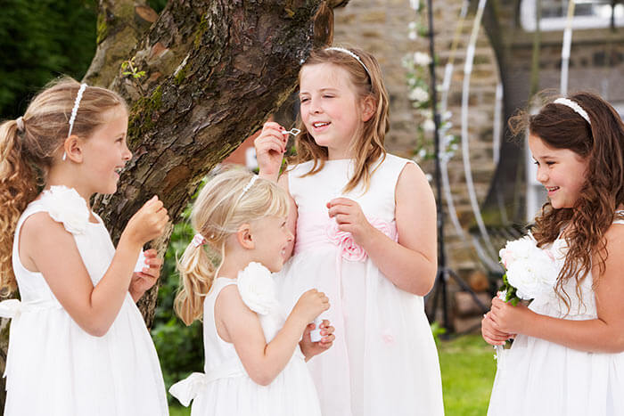 mariage bulles de savon enfants