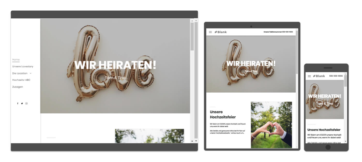 exemples de site web de mariage