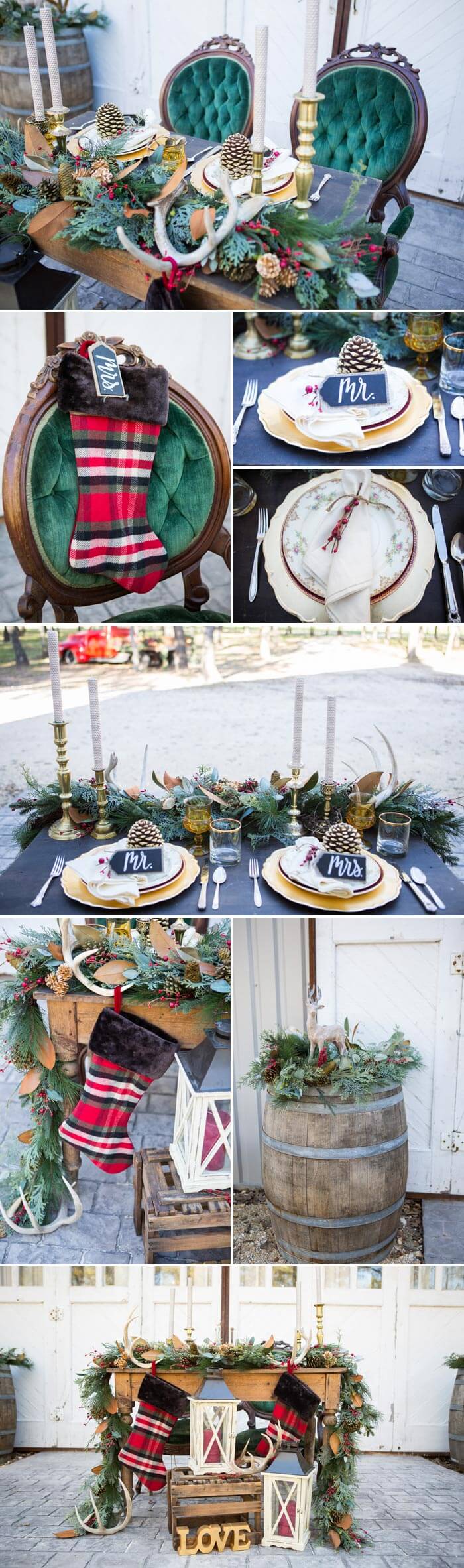 Mariage à Noël - Superbes possibilités de décoration incluses